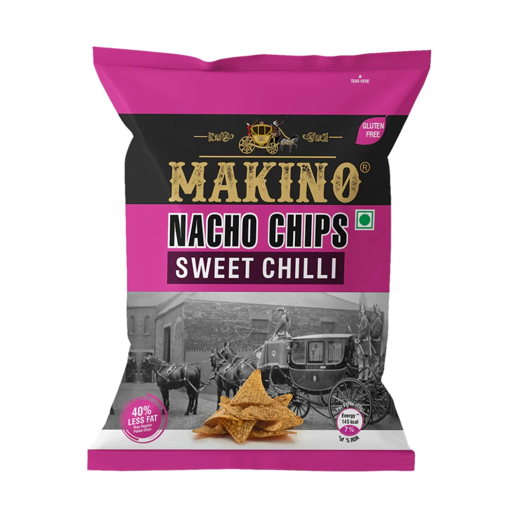 Makino Nacho Chips Sweet Chilli FRONT